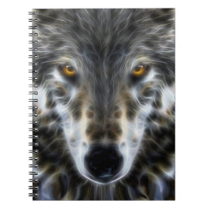 Woodland Wolf Inspirational Portrait Notebook