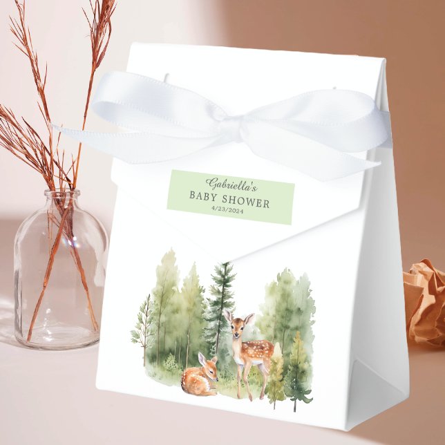 Woodland Wonder Deer Baby Shower Favour Box (Creator Uploaded)