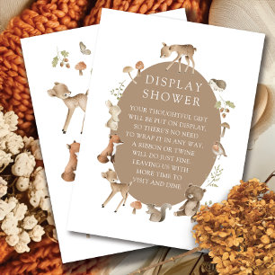 Woodland Wonder Display Shower Enclosure Card