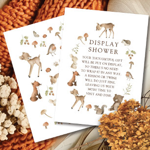 Woodland Wonder Display Shower Enclosure Card