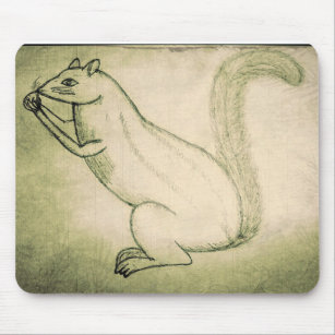 Woodland Workflow: Squirrel's Fruitful Focus Mouse Mat