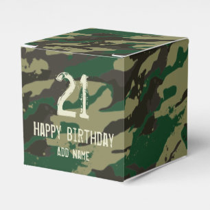 Woodlands camouflage favour box