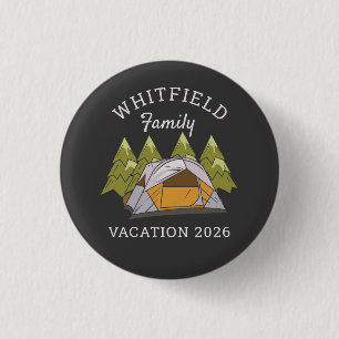 Woodlands Camping Trip Family Reunion Custom 3 Cm Round Badge