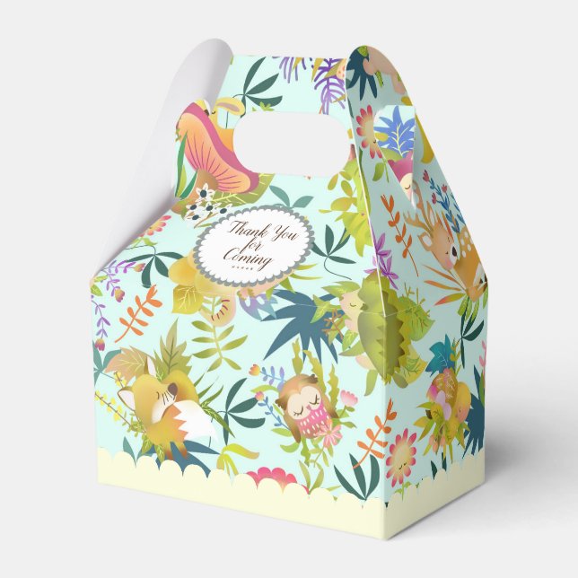 Woodlands Dreamland Blue Favour Box (Front Side)