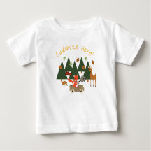 Woodlands forest animals birthday shirt