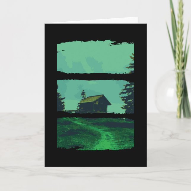 woodlands ,forest design card (Front)