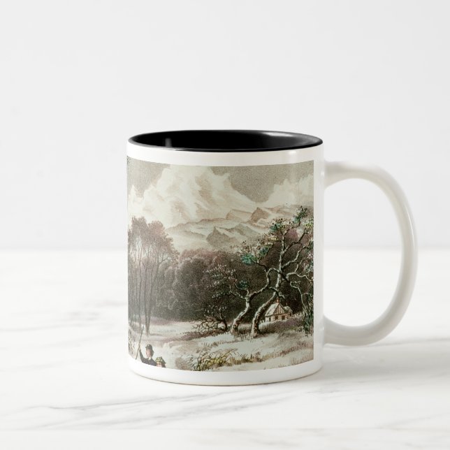 Woodlands in Winter Two-Tone Coffee Mug (Right)