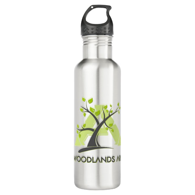 WoodlandsARK Stainless Steel Water Bottle w/LOGO (Front)