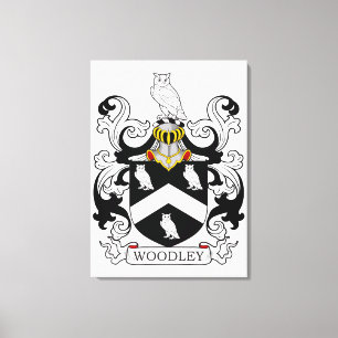 Woodley Family Crest Canvas Print