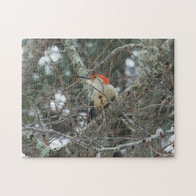 Woodpecker | 252 piece photo puzzle (Horizontal)