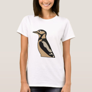 Woodpecker Bird Cute Illustration T-Shirt