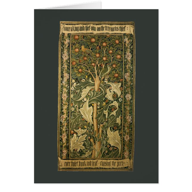 Woodpecker by William Morris, Vintage Textile Art (Front)