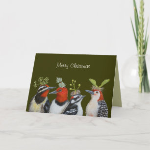 Woodpecker Christmas card