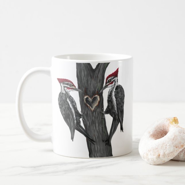 Woodpecker Coffee Mug (With Donut)