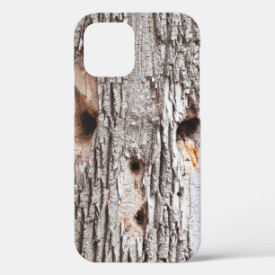 Woodpecker Hole Tree Face iPhone 12 Case