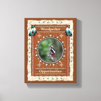 Woodpecker Opportunities Energy Canvas Print