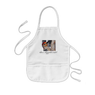 Woodpecker Portrait Kids Apron