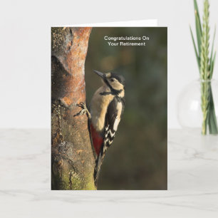 Woodpecker Retirement Card