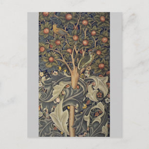 Woodpecker tapestry postcard