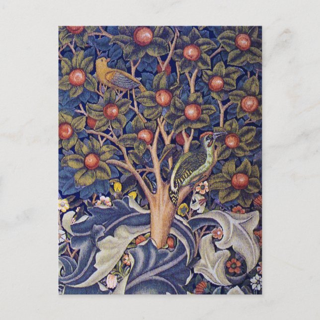 Woodpecker, William Morris Postcard (Front)
