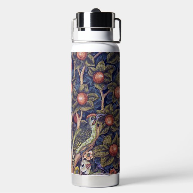 Woodpecker, William Morris Water Bottle (Back)