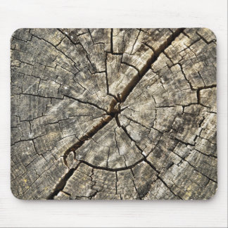 woodpile round mouse mat