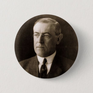 Woodrow Wilson 6 Cm Round Badge