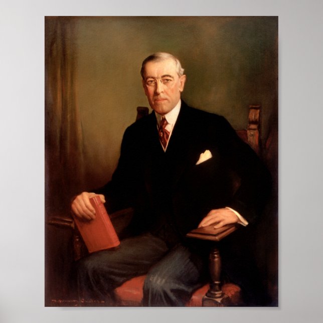 Woodrow Wilson Presidential Portrait Poster (Front)