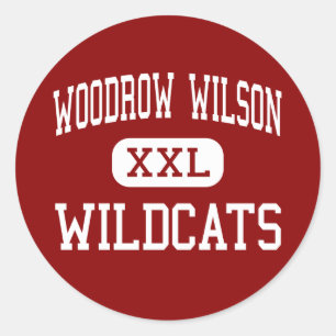 Woodrow Wilson - Wildcats - High - Dallas Texas Classic Round Sticker