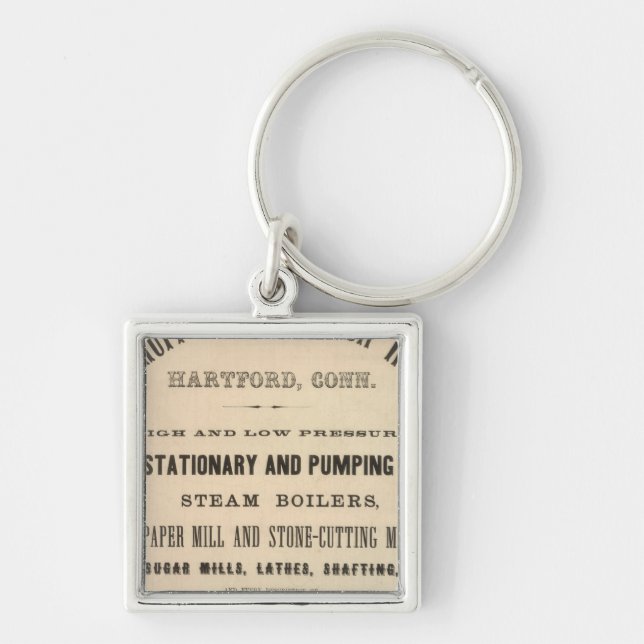 Woodruff and Beach Iron Works Key Ring (Front)