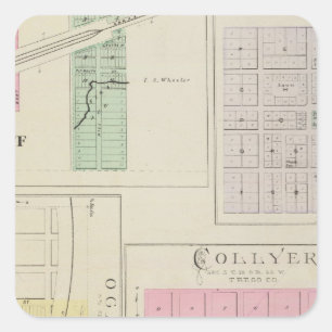 Woodruff, Tregola, Ogallah, Collyer, Kansas Square Sticker
