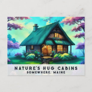 *~* Woods Cabin Colourful Fantasy Art  AP49 Spring Postcard
