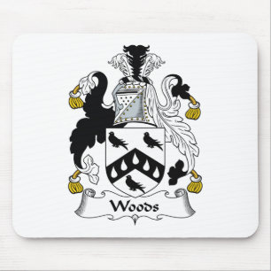 Woods Family Crest Mouse Mat