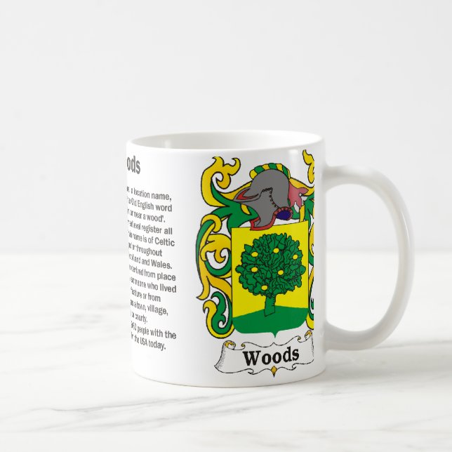 Woods Family Crest Mug (Right)