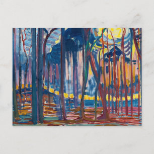 Woods near Oele, 1908 by Piet Mondrian Postcard