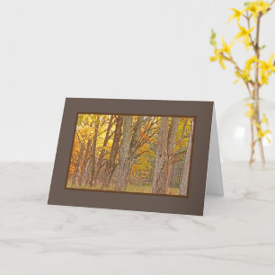 WOODS ON AN AUTUMN DAY/CUSTOMIZABLE THANK YOU CARD