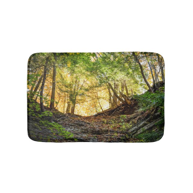 Woods Sunset Nature Bath Mat (Front)