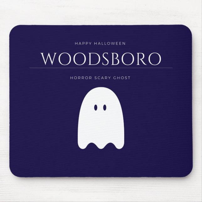 Woodsboro High School Scary Ghost Halloween Mouse Mat (Front)