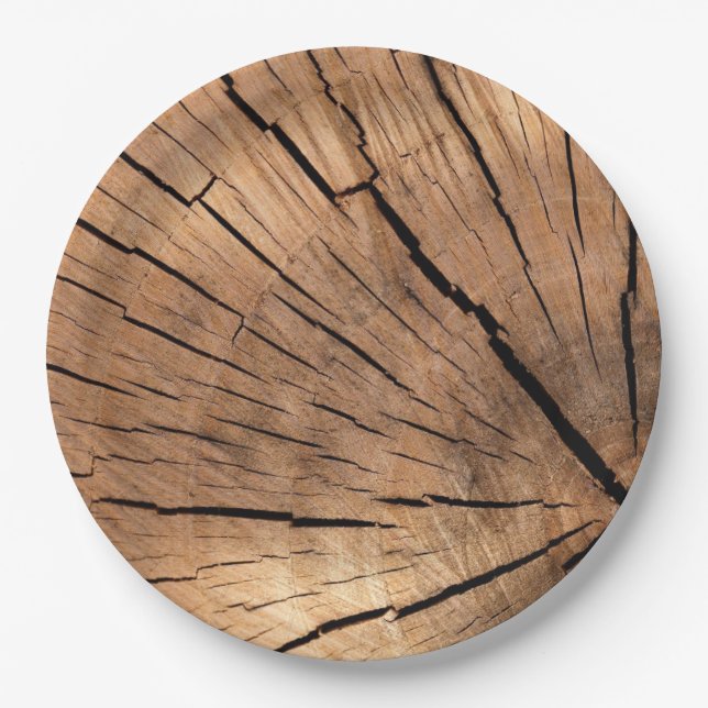 Woodsmen Slice Paper Plate (Front)