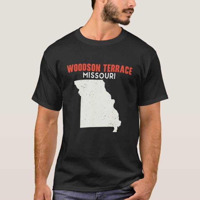 Woodson Terrace Missouri USA State America Travel  T-Shirt (Front)