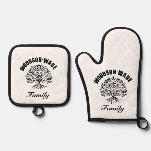 Woodson-Wade Oven Mitt and Pot Holders Oven Mitt & Pot Holder Set (Front)