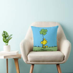 Woodstock Carrying Shamrock Cushion