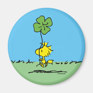 Woodstock Carrying Shamrock Magnet