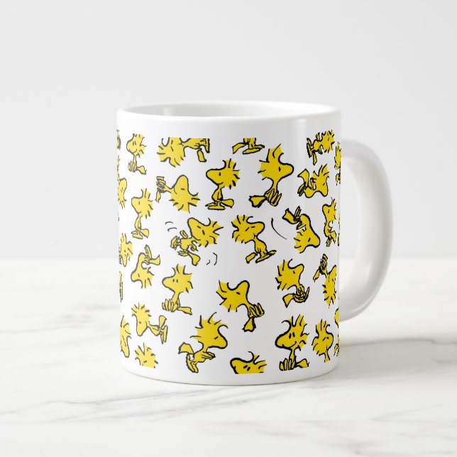 Woodstock Classic Design Pattern Large Coffee Mug (Front Right)