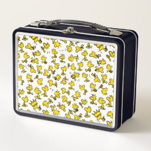 Woodstock Classic Design Pattern Metal Lunch Box
