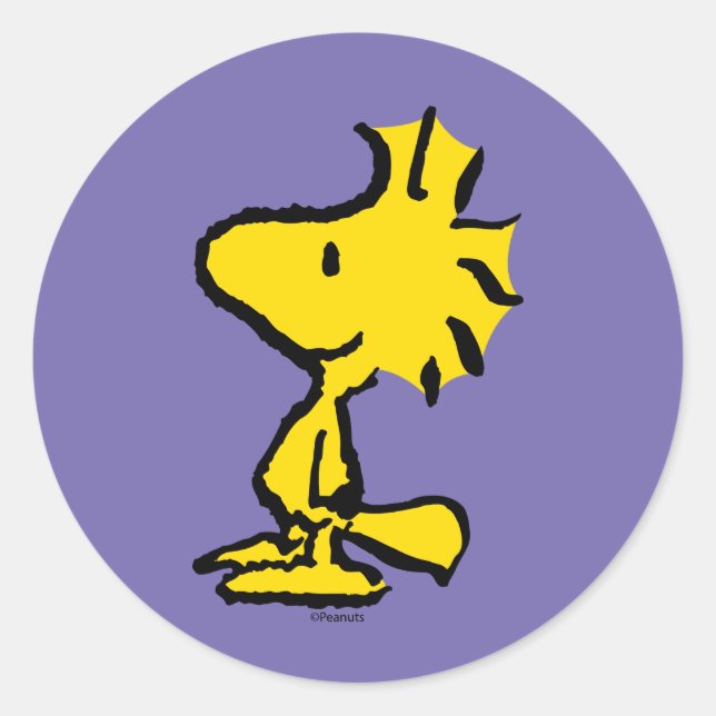 Woodstock Classic Design Round Sticker (Front)