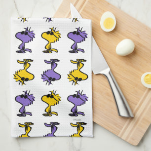 Woodstock Cool Sunglasses Pattern Tea Towel