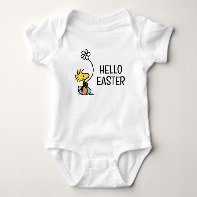 Woodstock Easter Egg Baby Bodysuit (Front)