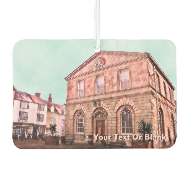 Woodstock, England Town Hall Car Air Freshener (Front)
