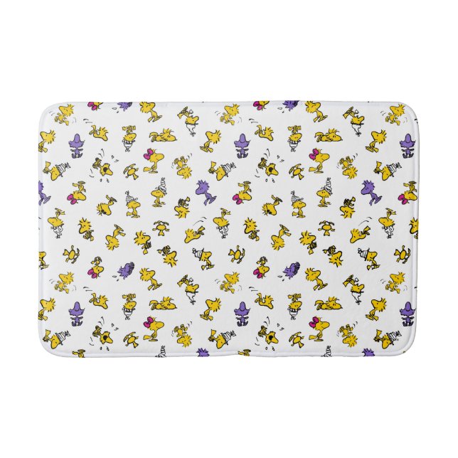 Woodstock Fun Pattern Bath Mat (Front)